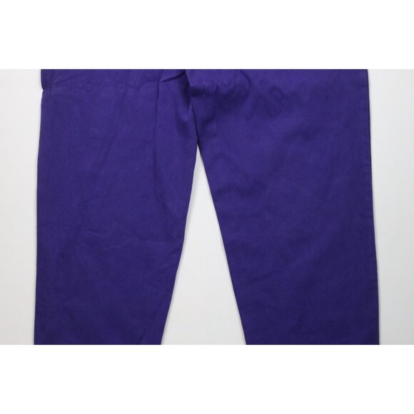 Deadstock Vintage 90s Streetwear Mens 42x34 Baggy Fit Skateboard Jeans Purple - Picture 12 of 15